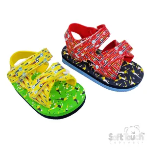 FOOTBALL PRINT SANDALS (15 to 24 Months) (PK6) E42