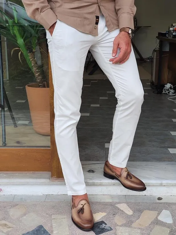Forenzax Worth Beige Tassel Loafers - Elegant Leather Footwear