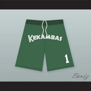 G-Baby 1 Kekambas Dark Green Basketball Shorts