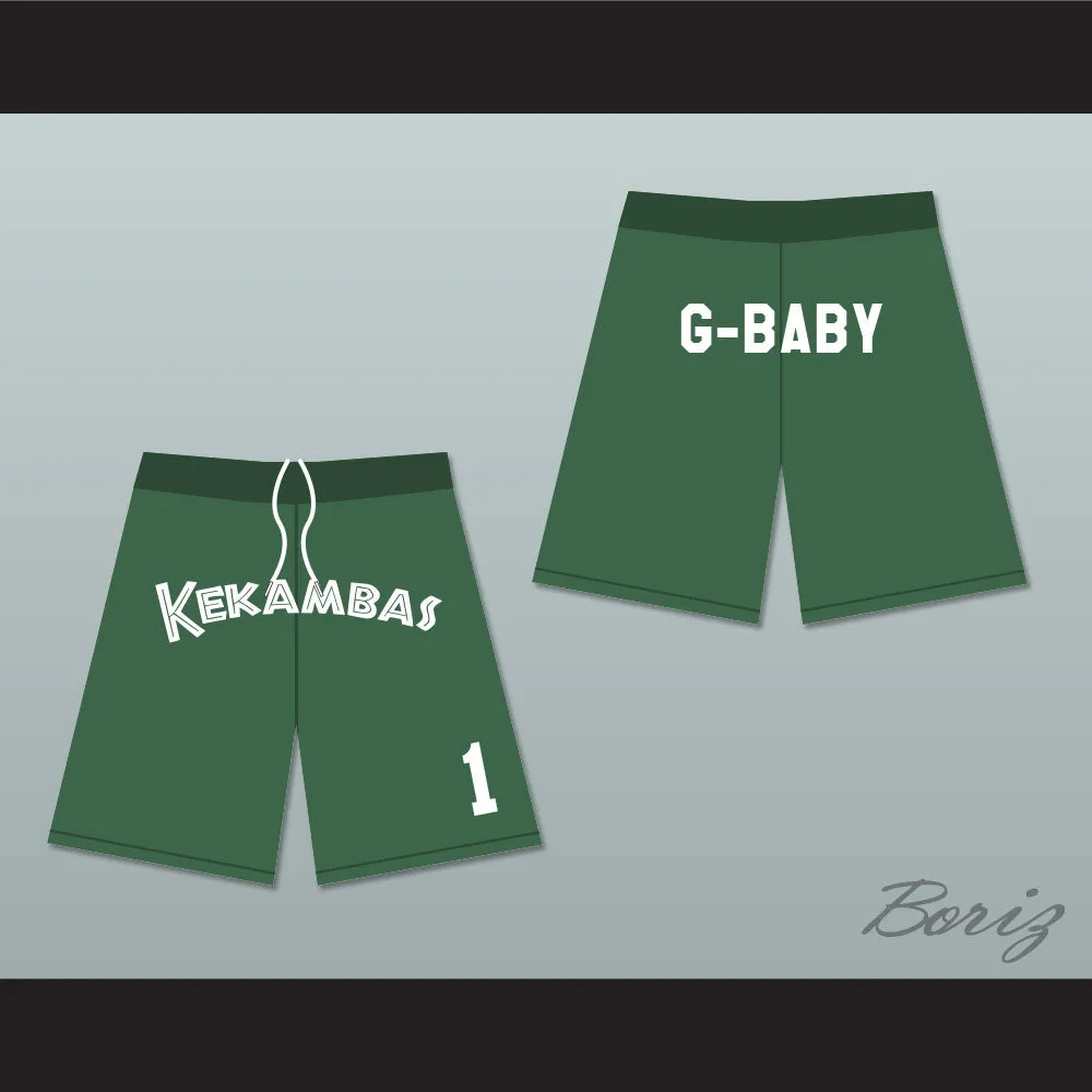 G-Baby 1 Kekambas Dark Green Basketball Shorts