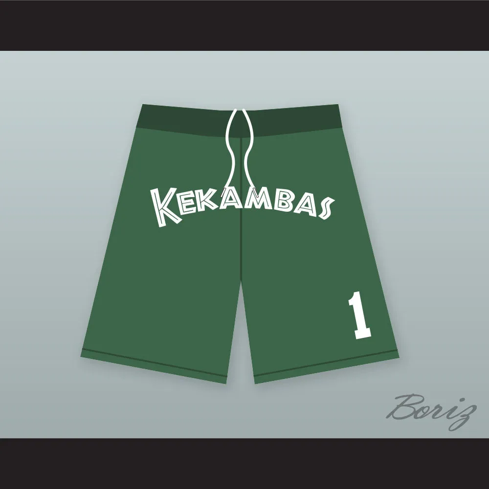 G-Baby 1 Kekambas Dark Green Basketball Shorts