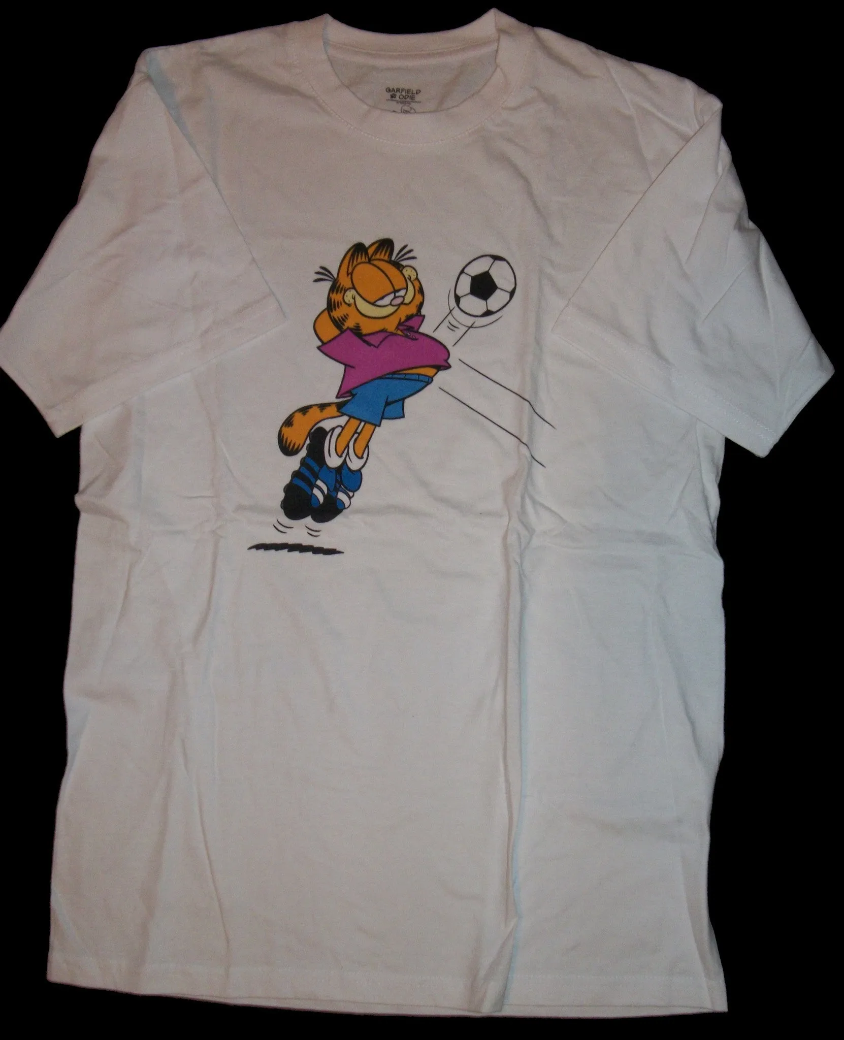 Garfield White Soccer T Shirt