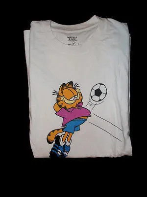 Garfield White Soccer T Shirt