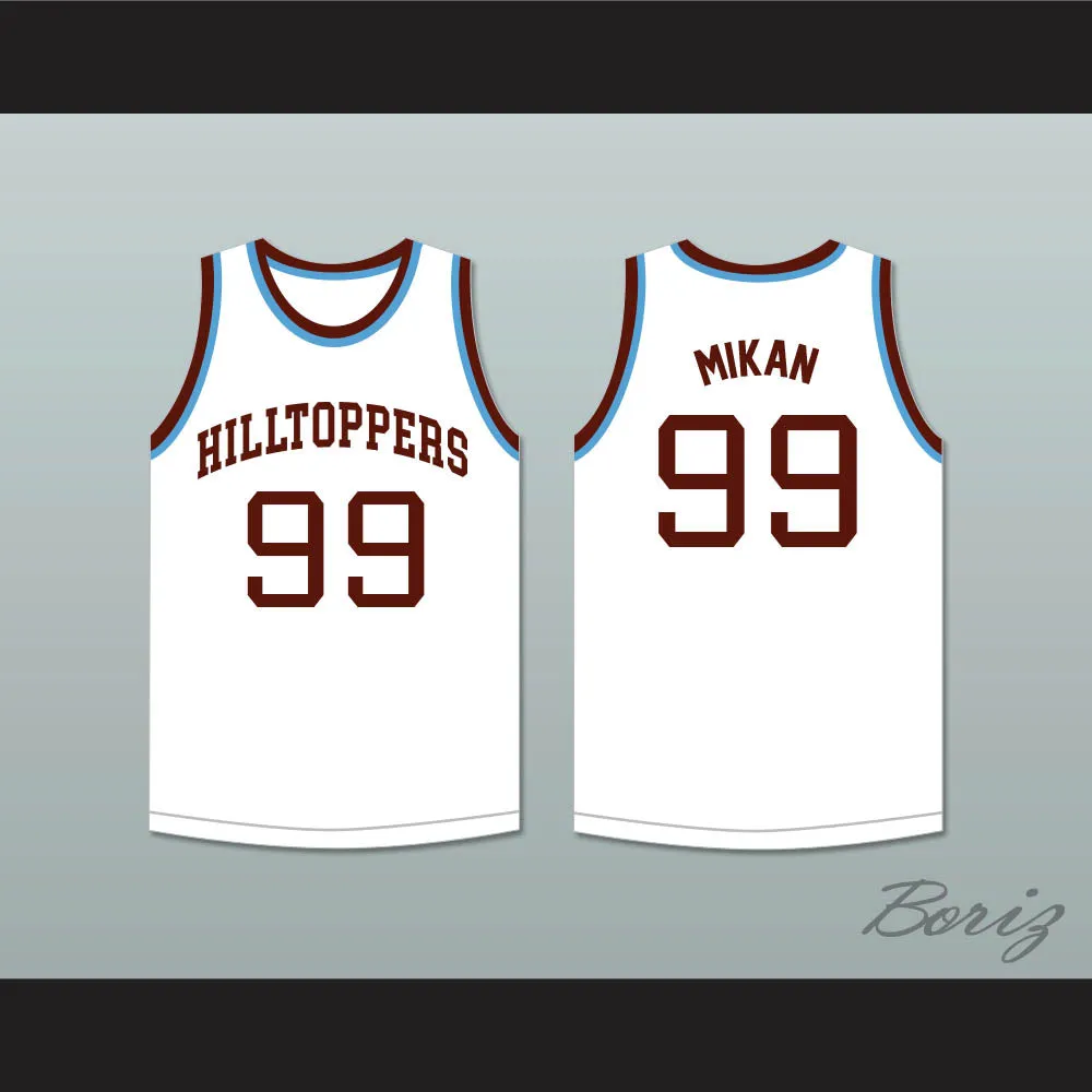George Mikan 99 Joliet Catholic High School Hilltoppers White Basketball Jersey 1