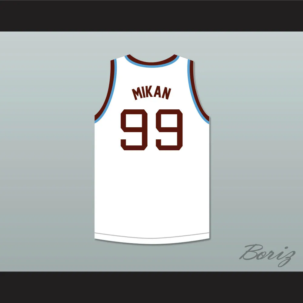 George Mikan 99 Joliet Catholic High School Hilltoppers White Basketball Jersey 2
