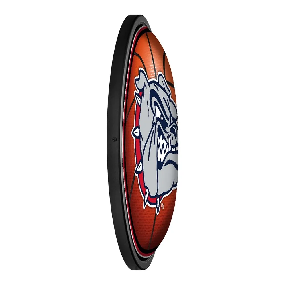 Gonzaga Bulldogs: Basketball - Round Slimline Lighted Wall Sign