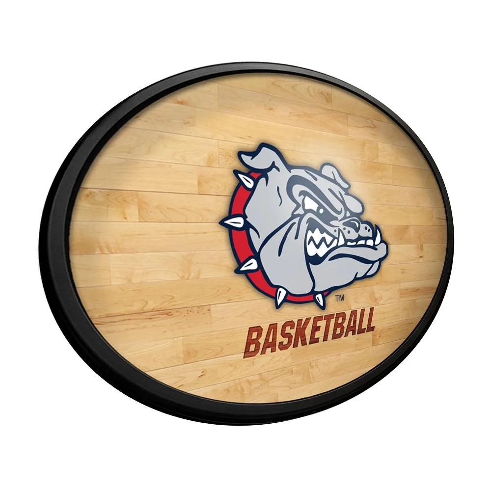 Gonzaga Bulldogs: Hardwood - Oval Slimline Lighted Wall Sign