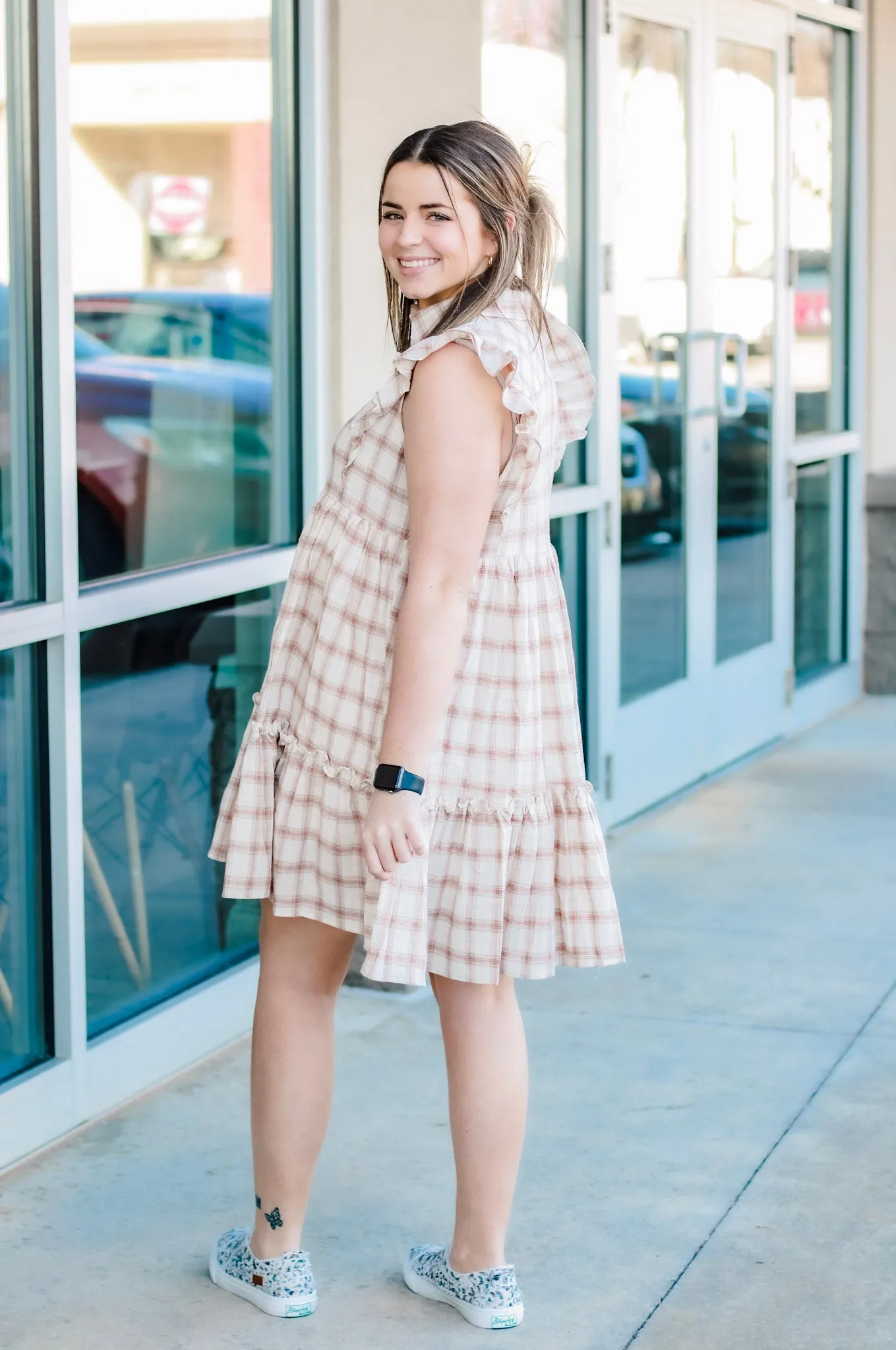 Good Times Plaid Dress