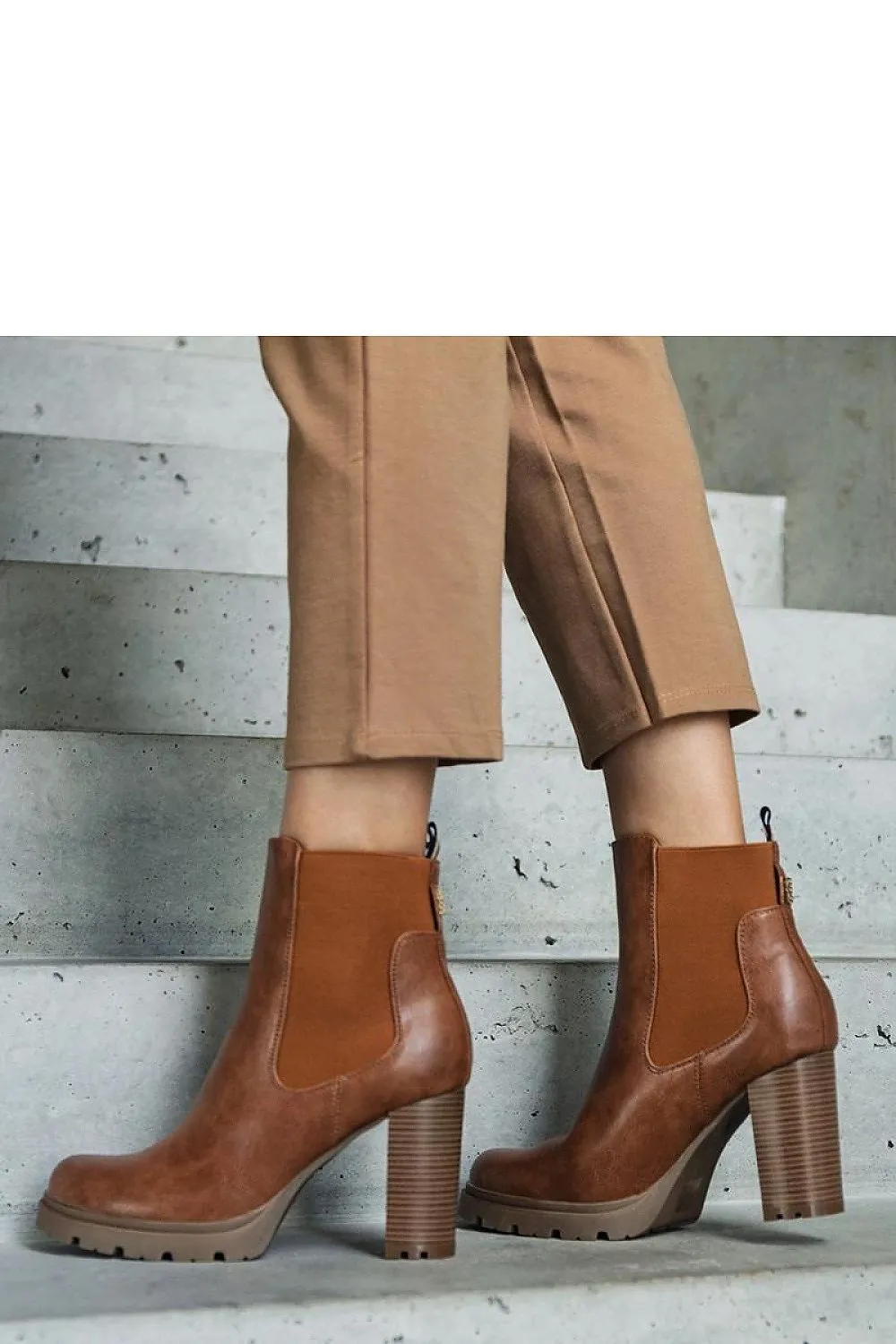 Green ankle heel boots