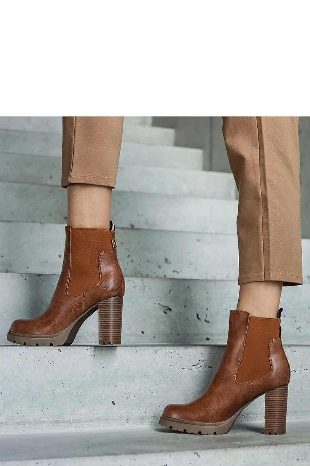 Green ankle heel boots