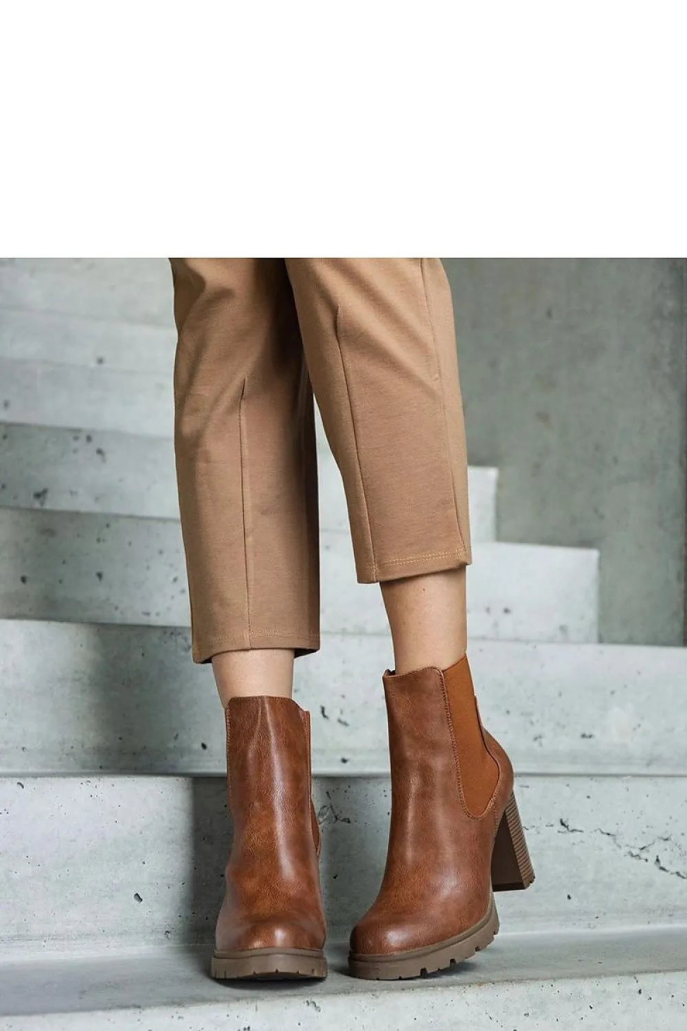 Green ankle heel boots