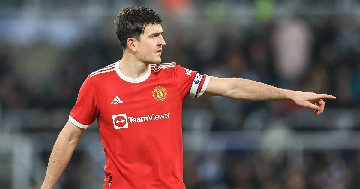Harry Maguire Signed Manchester United Adidas Soccer Jersey (Beckett) 2019-2023