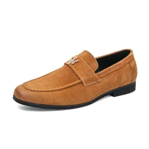 Herren Slipper Schuhe aus Veloursleder
