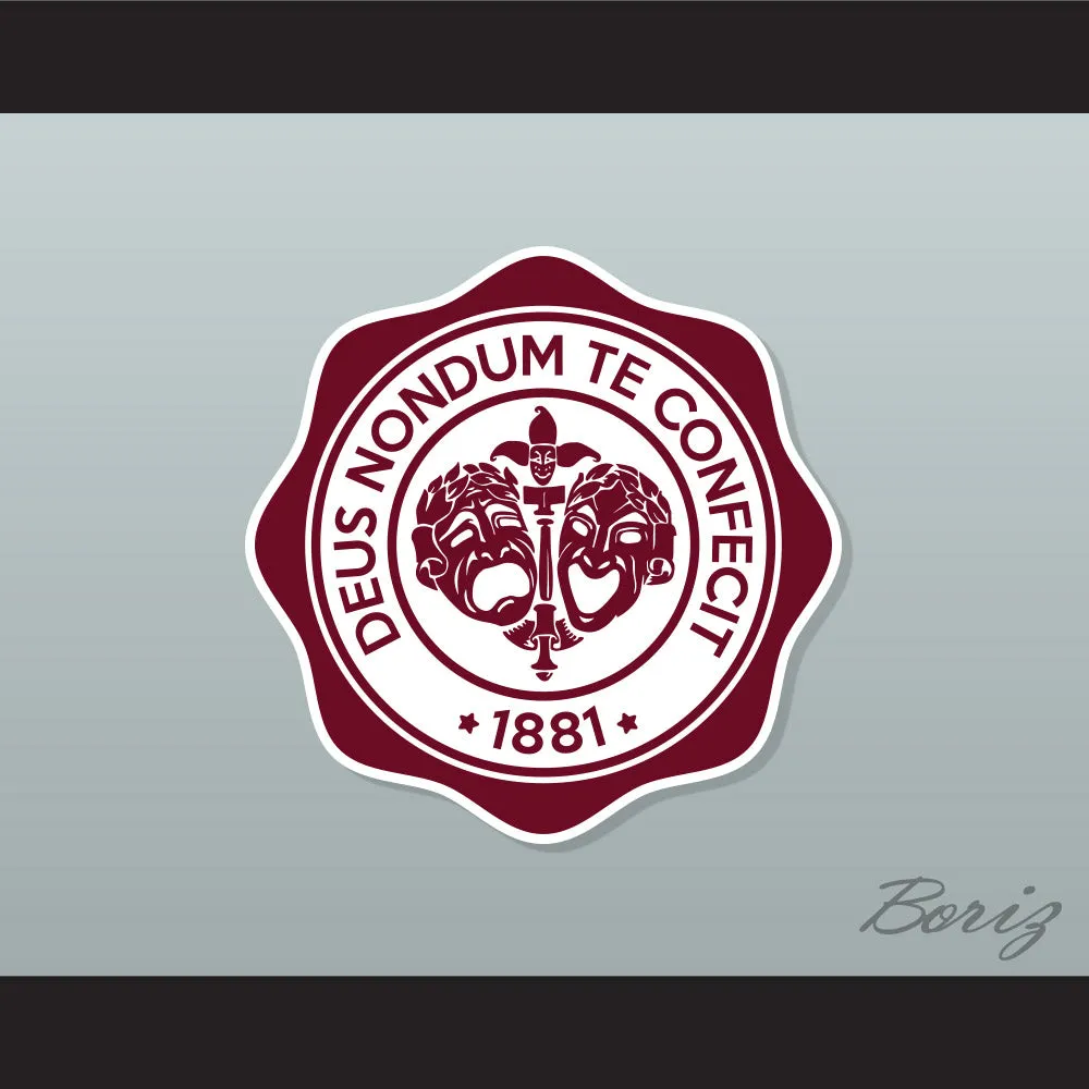 Hillman College White Basketball Shorts with Theater Patch