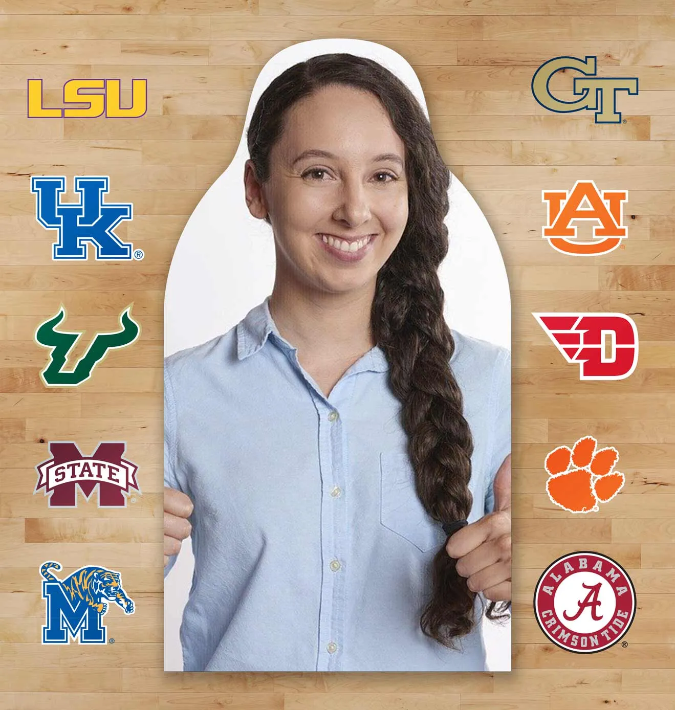 Holiday Hoopsgiving Fan Cutouts