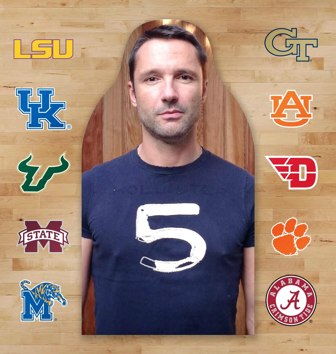 Holiday Hoopsgiving Fan Cutouts
