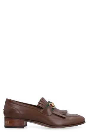Horsebit leather loafers