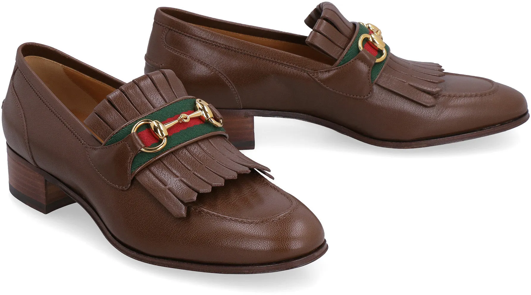 Horsebit leather loafers
