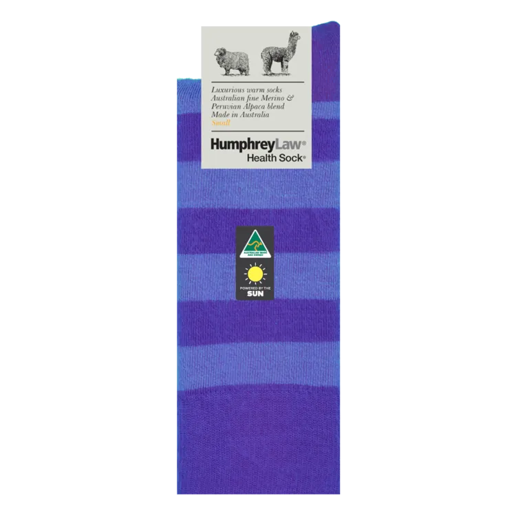 Humphrey Law Baby Alpaca Stripe Health Sock - 8 Colours