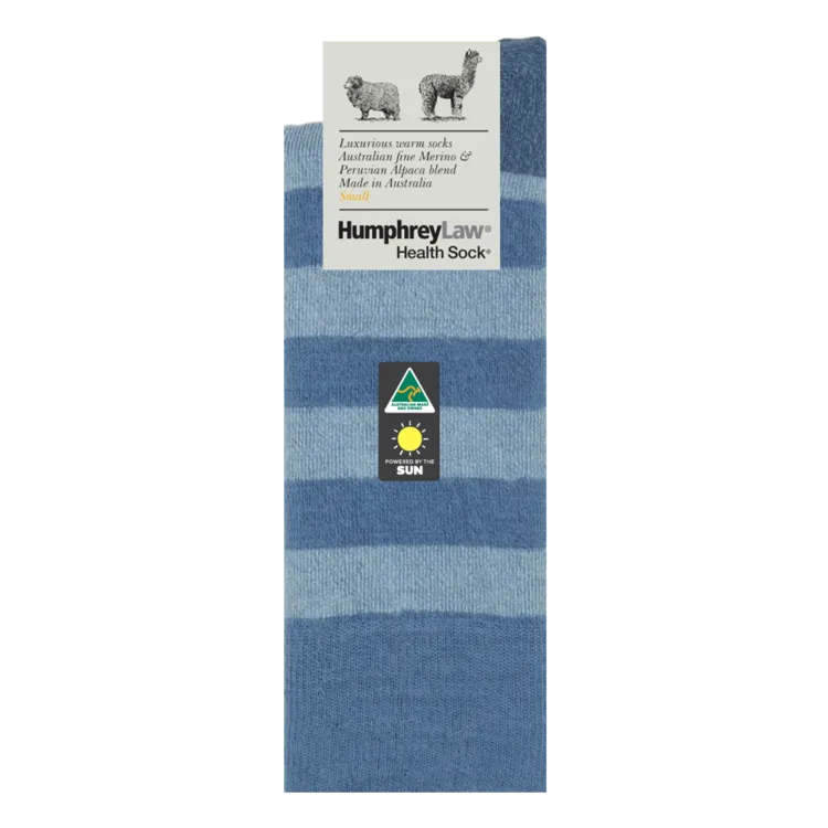 Humphrey Law Baby Alpaca Stripe Health Sock - 8 Colours