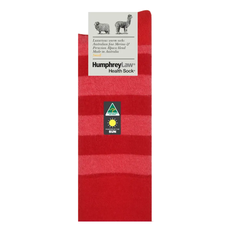 Humphrey Law Baby Alpaca Stripe Health Sock - 8 Colours