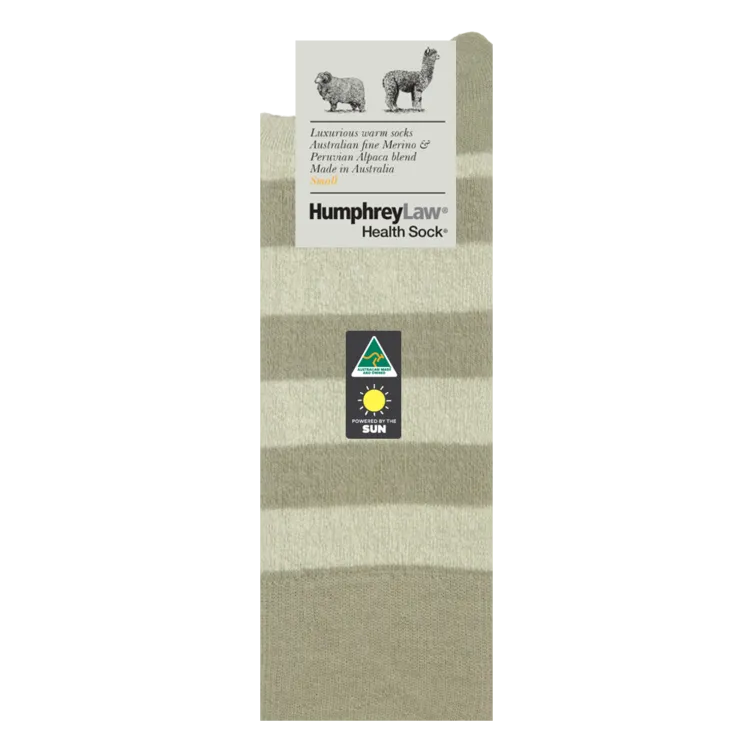 Humphrey Law Baby Alpaca Stripe Health Sock - 8 Colours