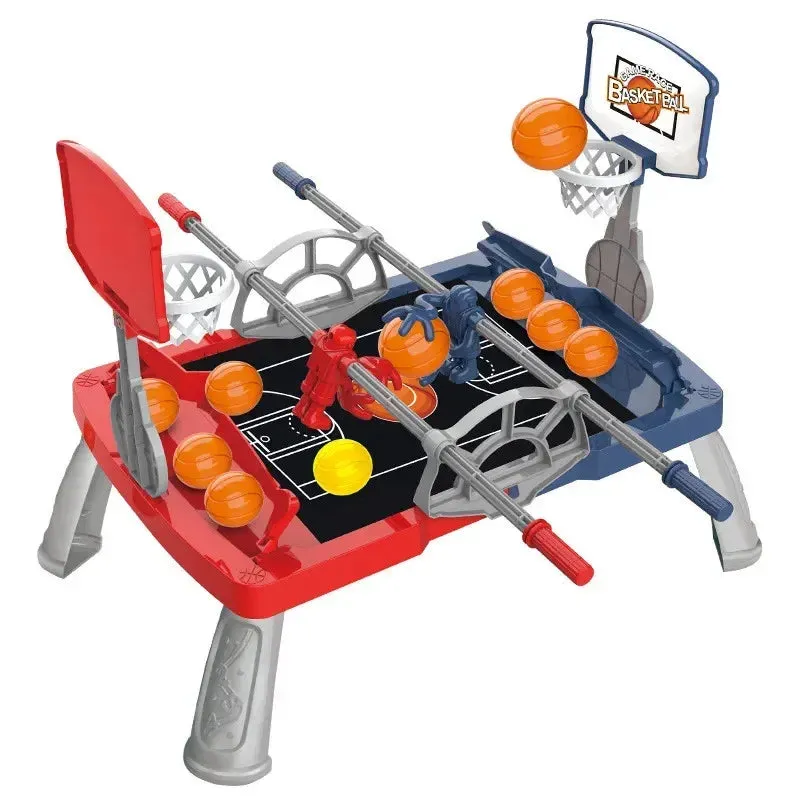 Interactive Table Basketball Game With Shooting Mechanism