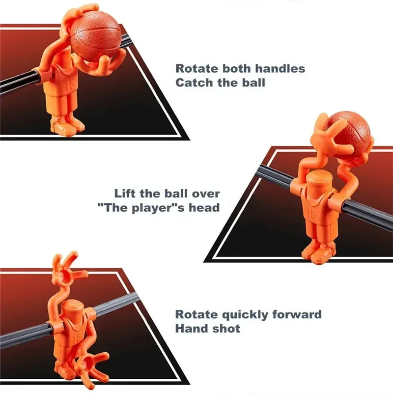 Interactive Table Basketball Game With Shooting Mechanism