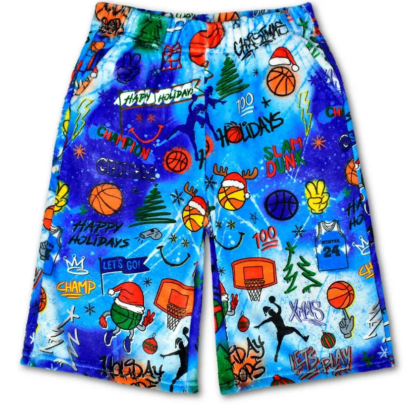 Iscream Holiday Hoops Plush Board Shorts