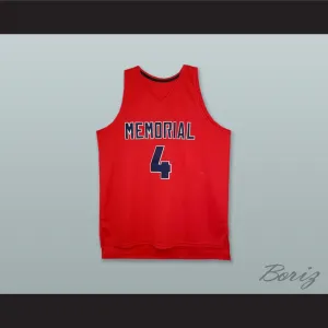 Jalen Green 4 San Joaquin Memorial High School Panthers Red Basketball Jersey