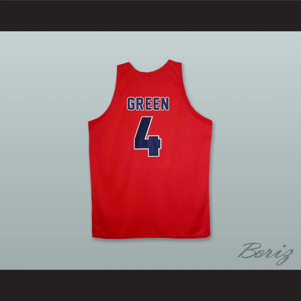 Jalen Green 4 San Joaquin Memorial High School Panthers Red Basketball Jersey
