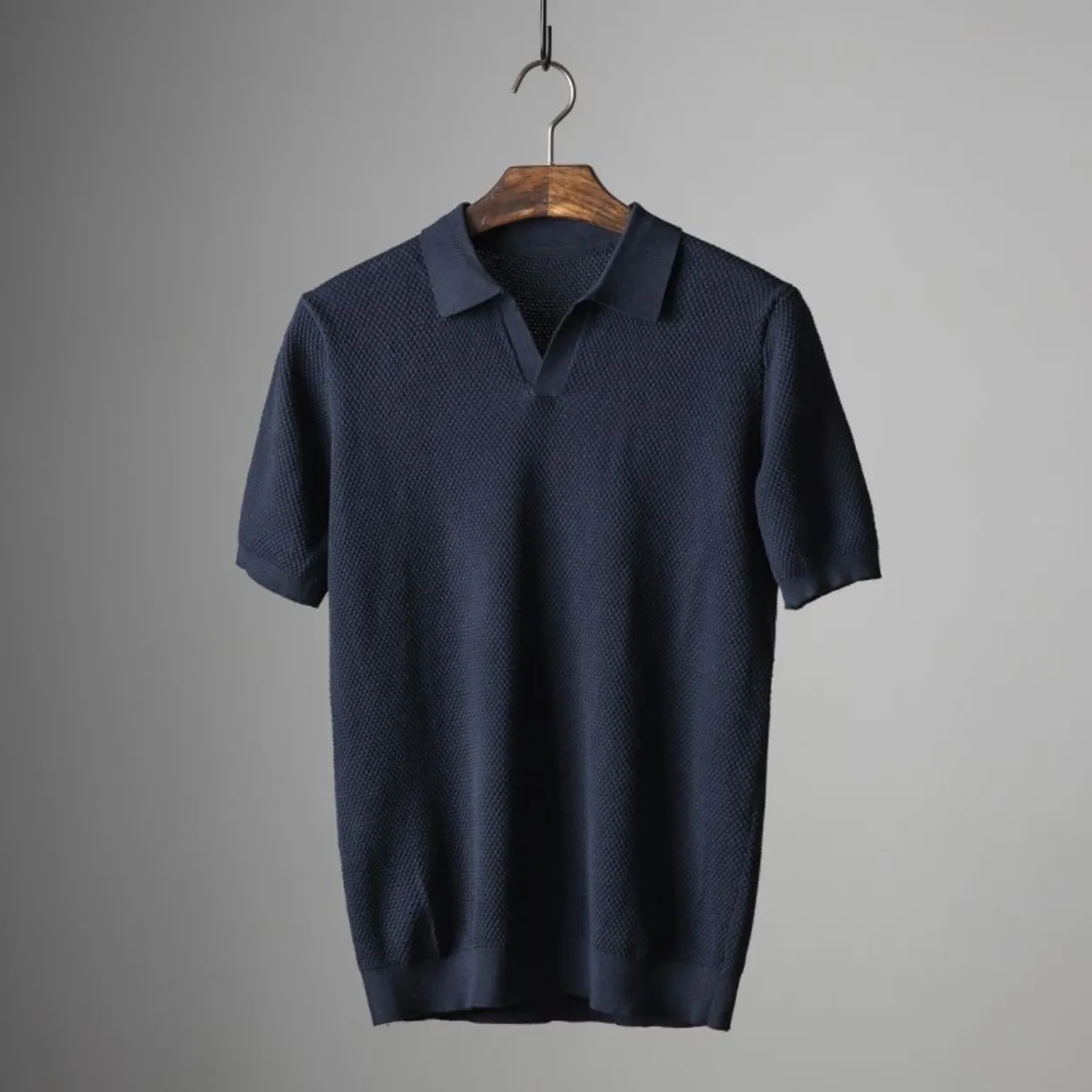James™ | Classic Textured Short Sleeve Polo
