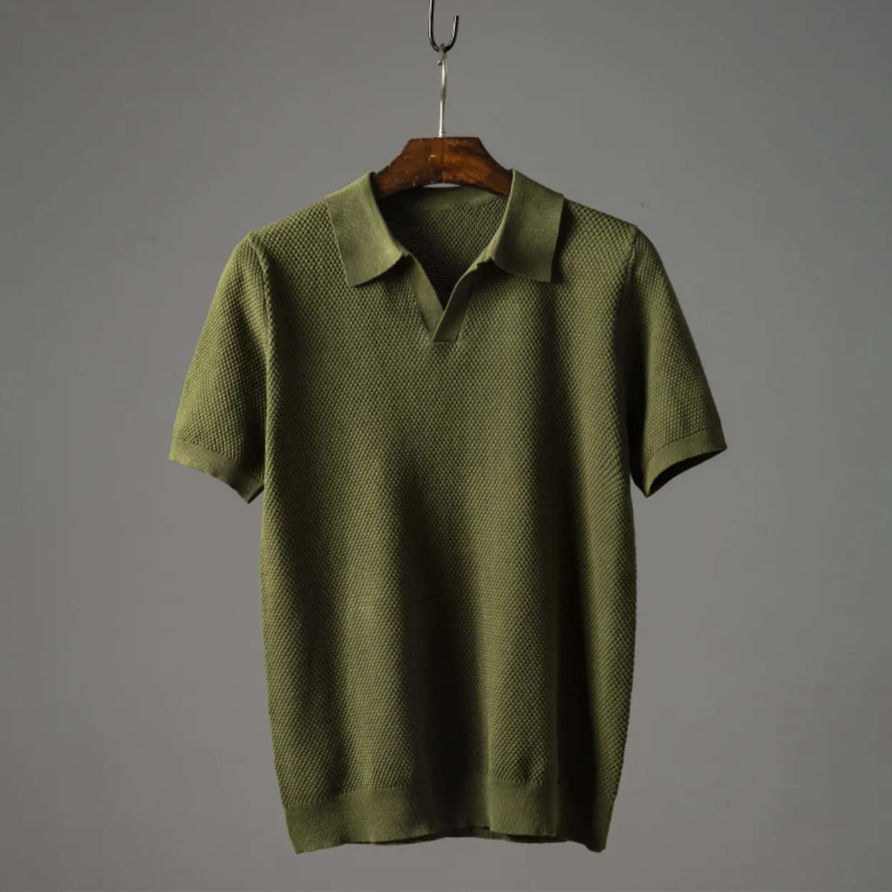 James™ | Classic Textured Short Sleeve Polo