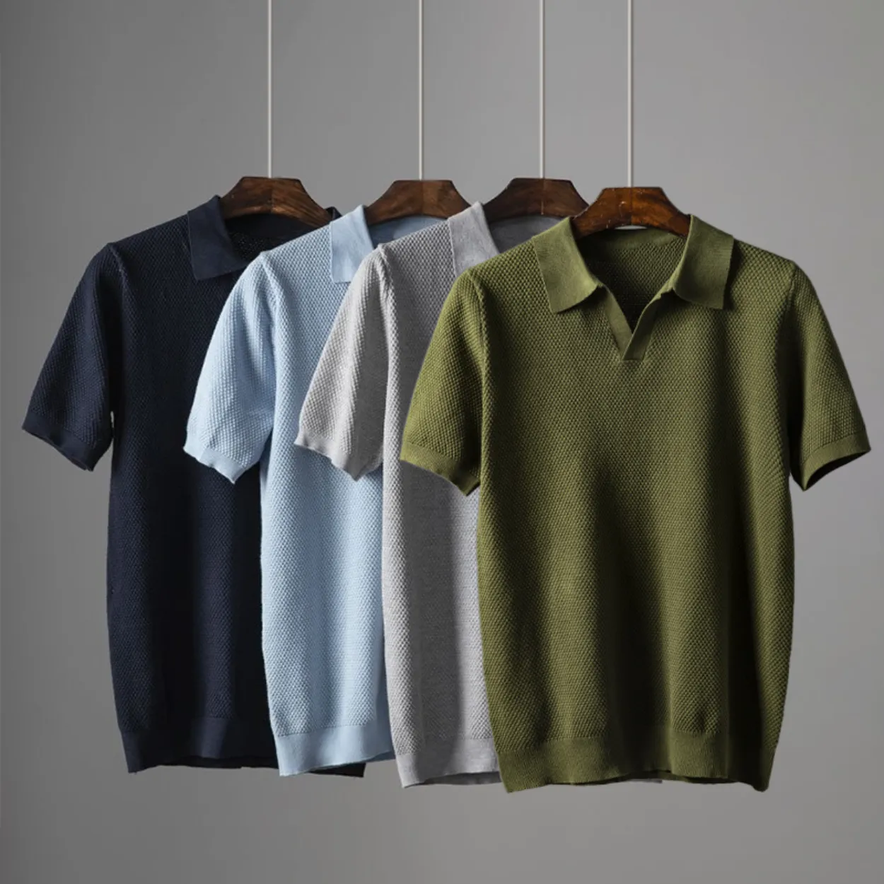 James™ | Classic Textured Short Sleeve Polo