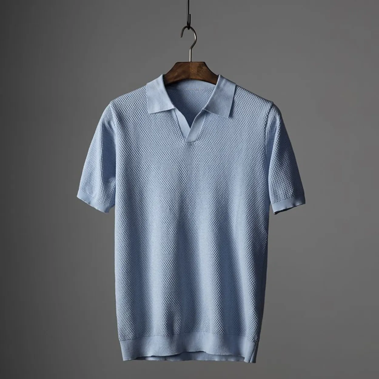 James™ | Classic Textured Short Sleeve Polo