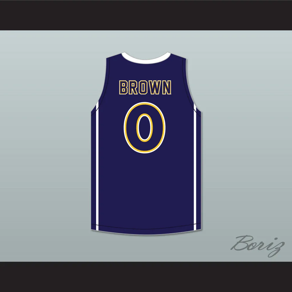 Jaylen Brown 4 Wheeler High School Wildcats Navy Blue Basketball Jersey 2