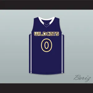 Jaylen Brown 4 Wheeler High School Wildcats Navy Blue Basketball Jersey 2