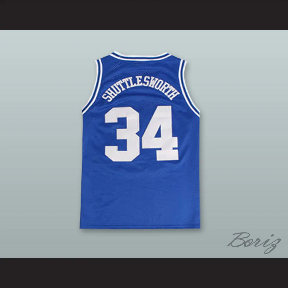 Jesus Shuttlesworth 34 Lincoln High School Blue Basketball Jersey He Got Game