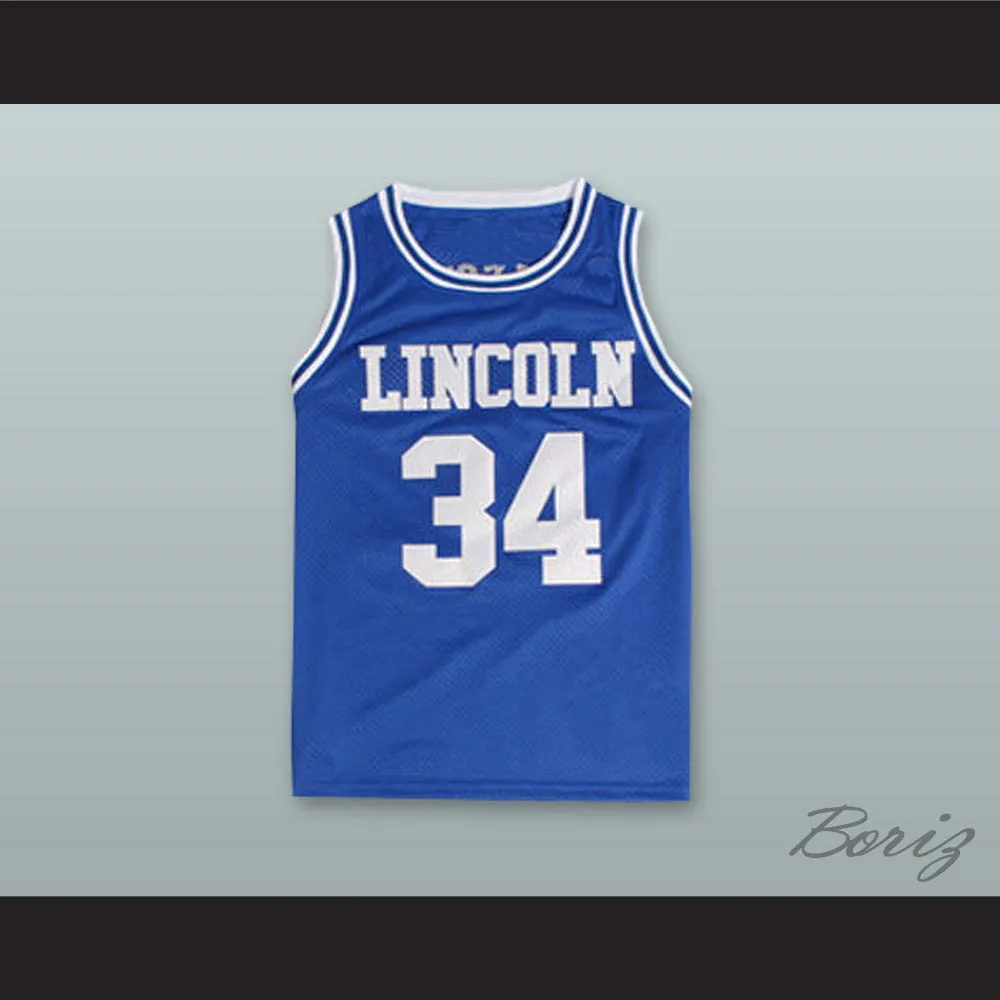 Jesus Shuttlesworth 34 Lincoln High School Blue Basketball Jersey He Got Game