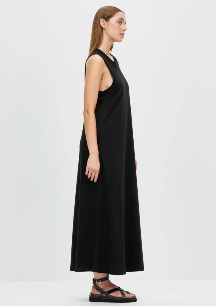 Juni Organic Tank Dress True Black