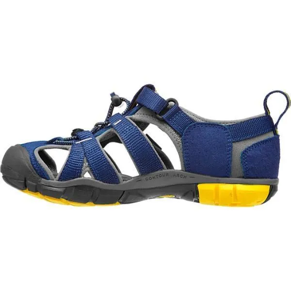 Keen Seacamp II CNX Blue Depths Gargoyle Little/Big Kids Sandals (Water Friendly)