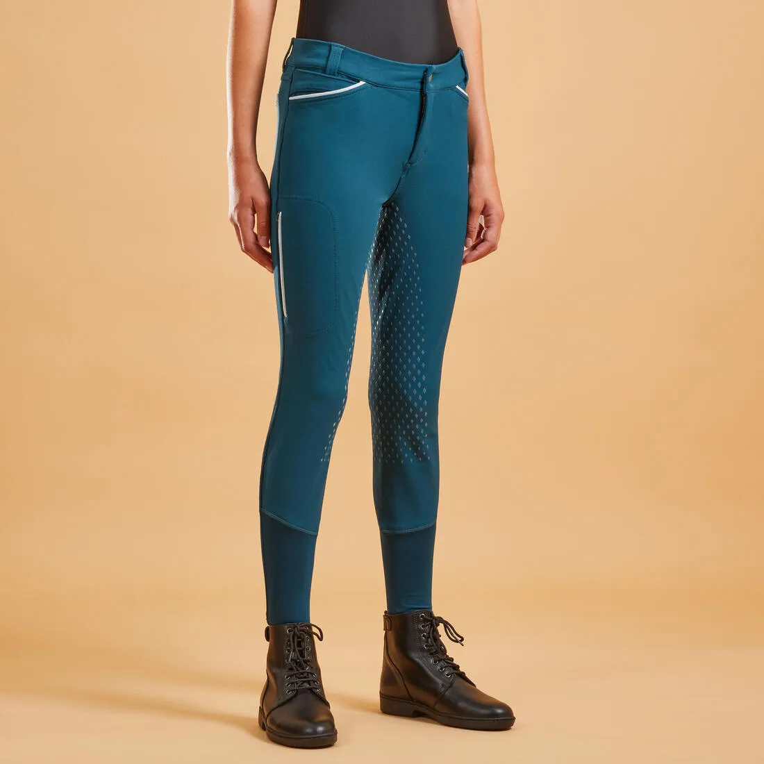 Kids' Horse Riding Full Grip Jodhpurs 580