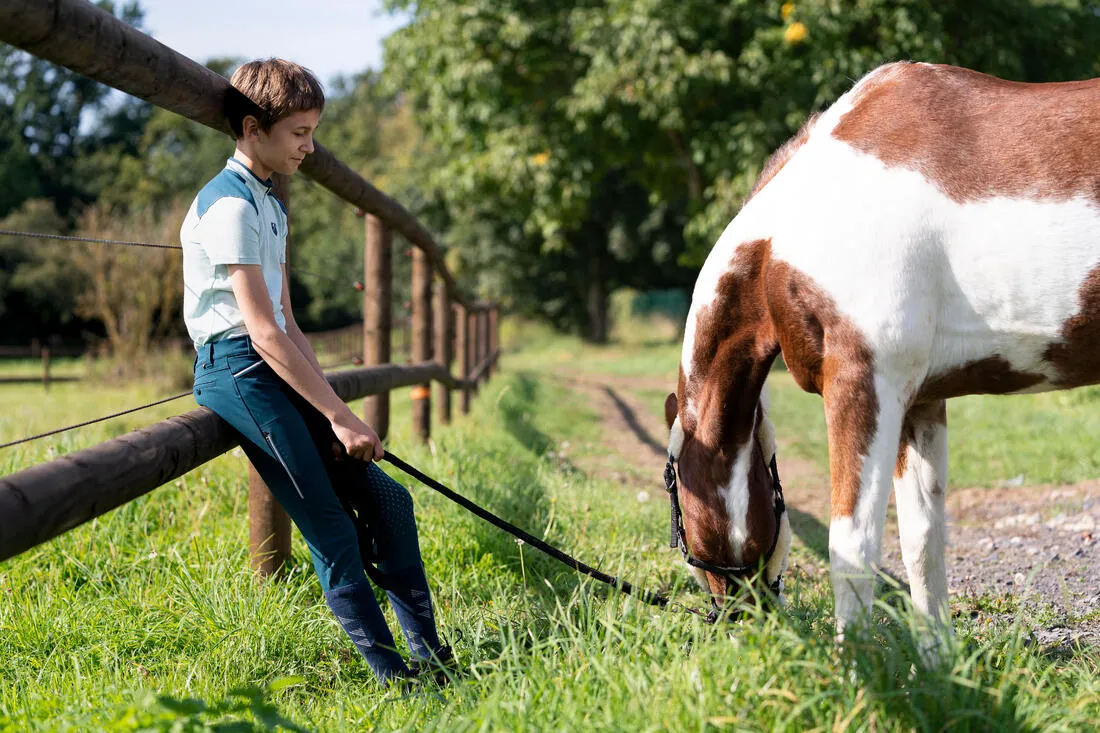 Kids' Horse Riding Full Grip Jodhpurs 580