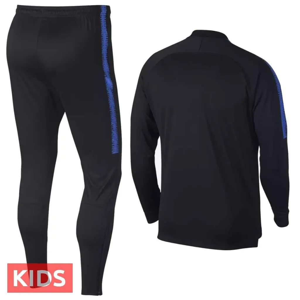 Kids - Inter Milan black training presentation Soccer tracksuit 2018/19 - Nike