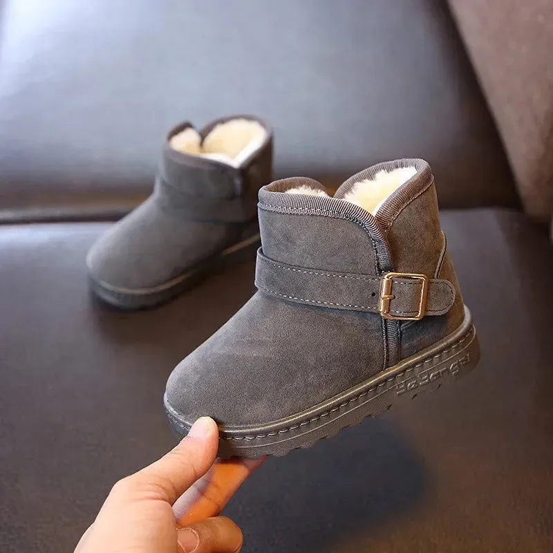 Kids' Winter Cotton Snow Boots - Warm Casual Shoes for Boys & Girls