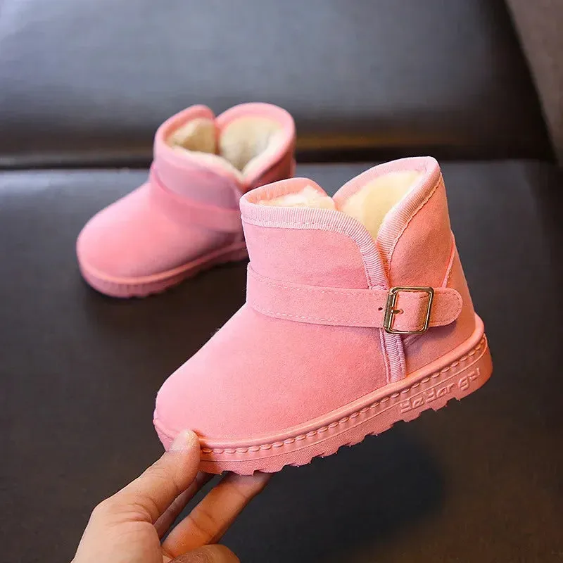 Kids' Winter Cotton Snow Boots - Warm Casual Shoes for Boys & Girls