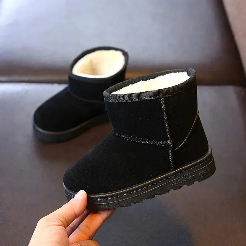 Kids' Winter Cotton Snow Boots - Warm Casual Shoes for Boys & Girls