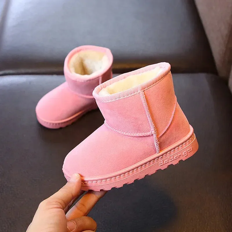 Kids' Winter Cotton Snow Boots - Warm Casual Shoes for Boys & Girls