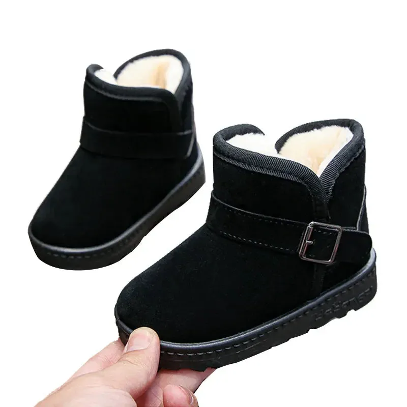 Kids' Winter Cotton Snow Boots - Warm Casual Shoes for Boys & Girls