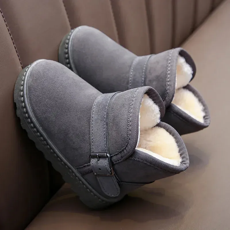 Kids' Winter Cotton Snow Boots - Warm Casual Shoes for Boys & Girls